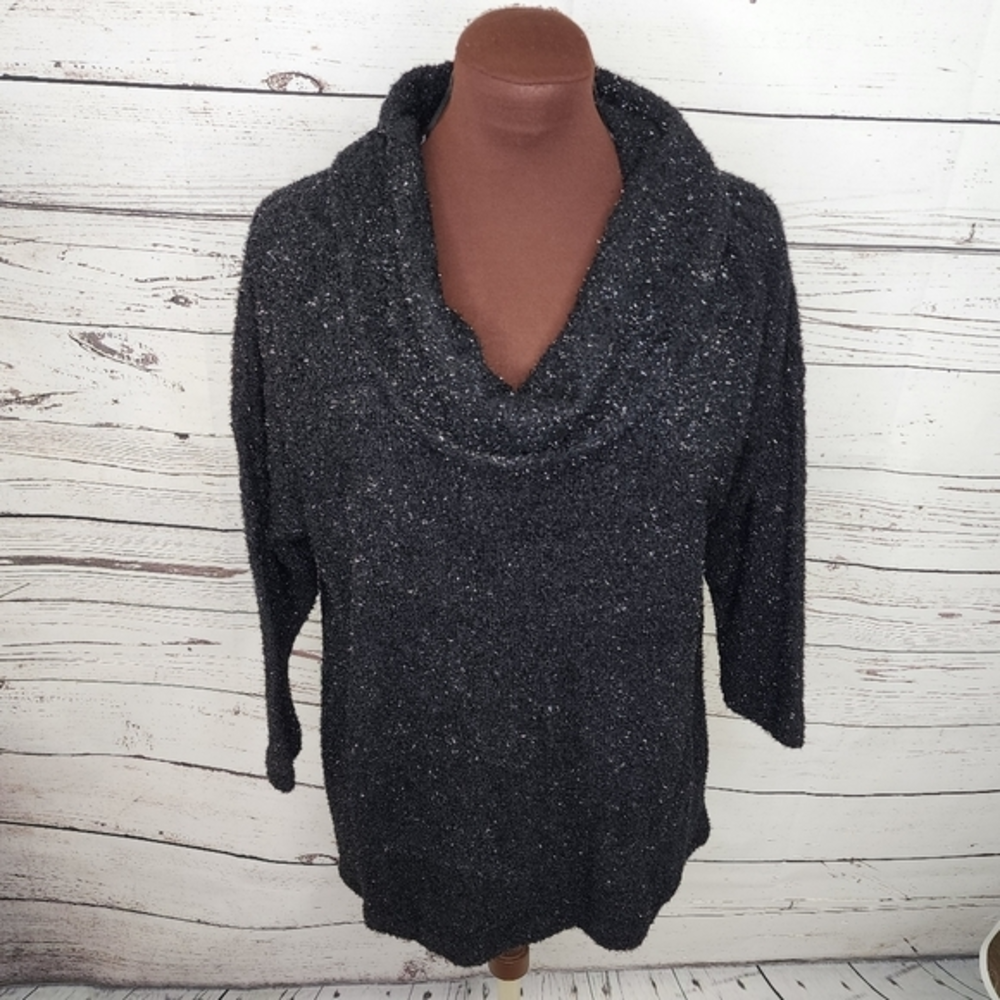 Style & Co Black Metallic‎ Sparkly Sweater